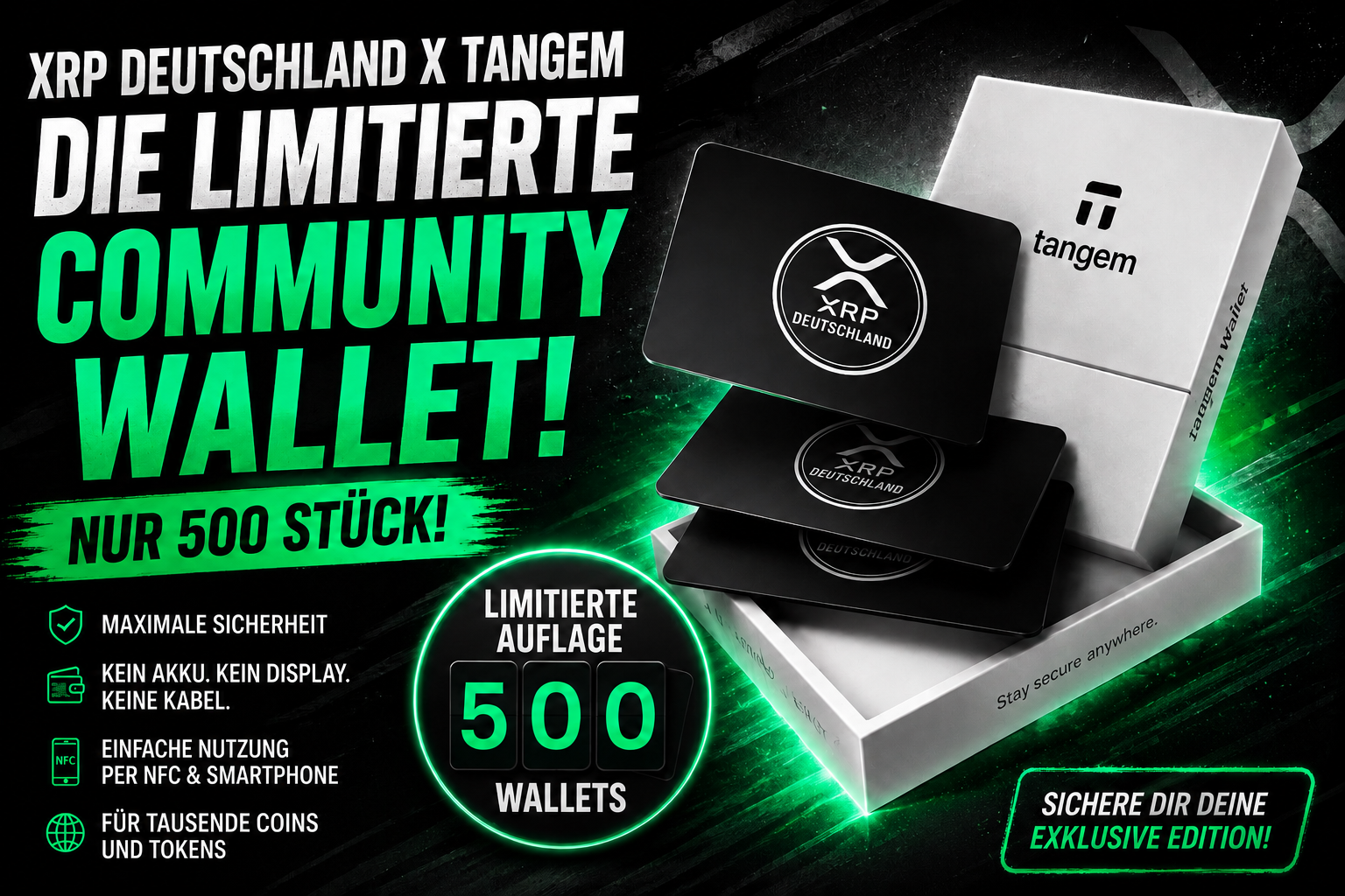 XRP Deutschland x Tangem: Die limitierte Wallet ist da!
